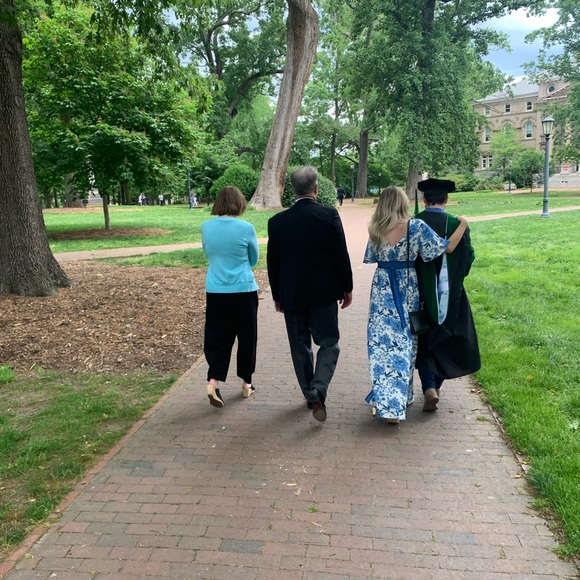 Blue and white patterned maxi - worn once - Picture 3 of 3
